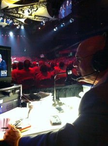 Producer Phil Brower at work - #NQC2013