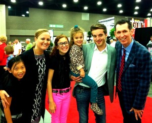 The Lovelace family with Caylon Freeman and his sweet niece, Adelaide. #NQC2013