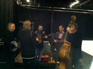 Tim with the John Jorgensen Band before the show