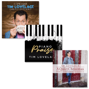 Coffee World, A Quiet Christmas, and Piano Praise for only $19.95!